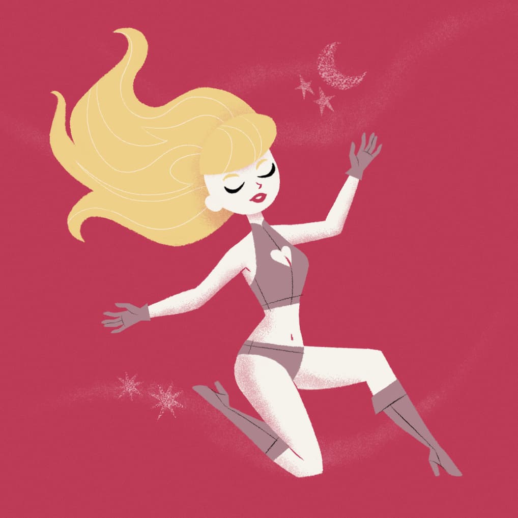 Taking a space break. #barbarella #sketchdailies