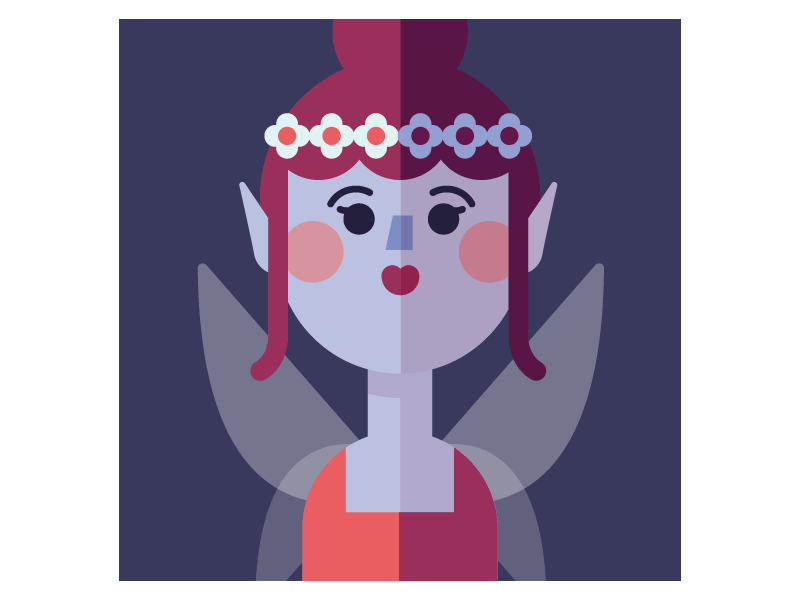 Mythical creatures for a Words With Friends project.